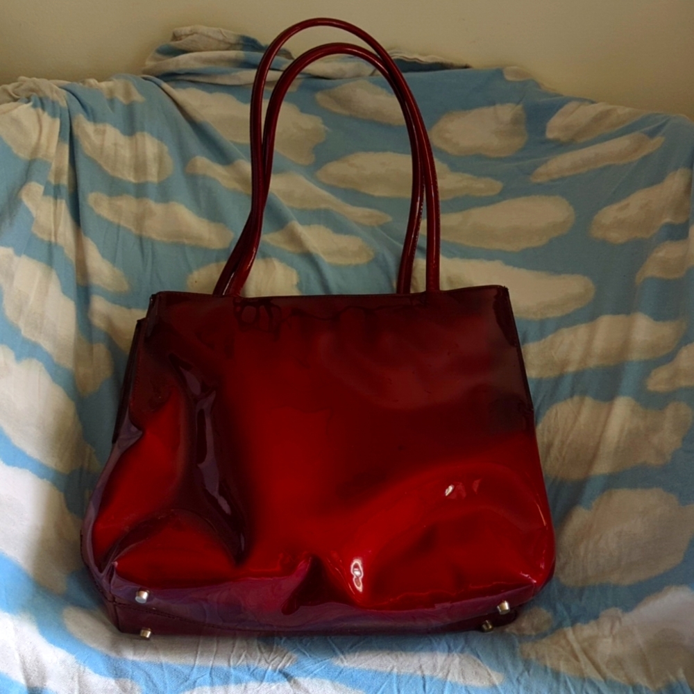 Vintage PVC Plastic Red Purse